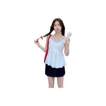 SUSANSAN Camisoles Women's White