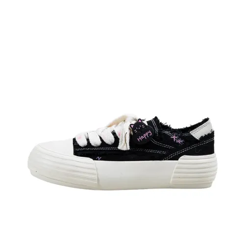 MINGKUANG Slip Resistant, Abrasion Resistant, Breathable Low Top Canvas shoes aus Women's Black