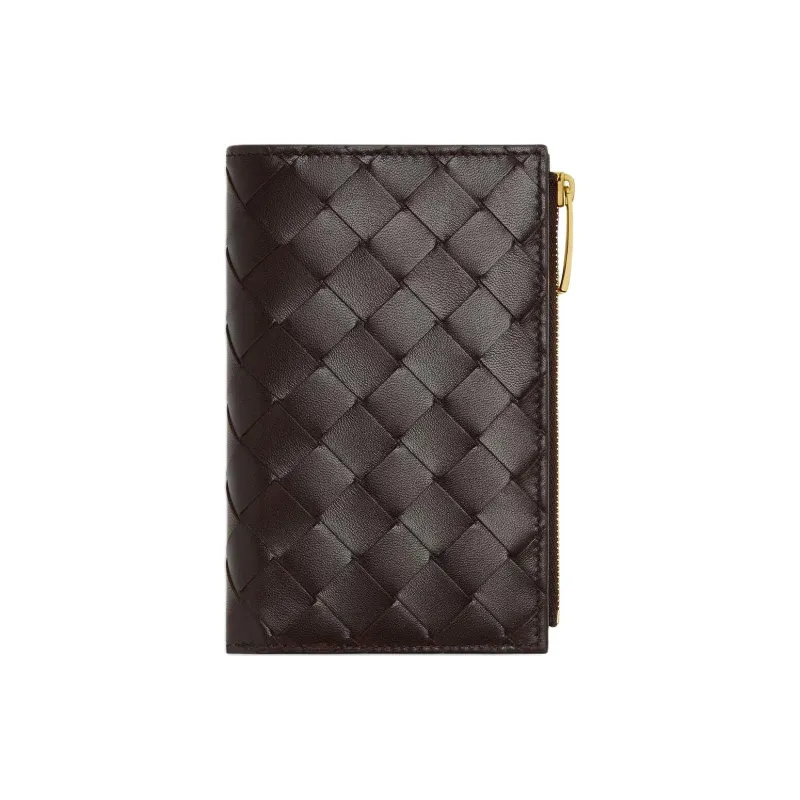 Bottega Veneta Intrecciato Sheepskin Wallet Medium Size Women's Cream-0