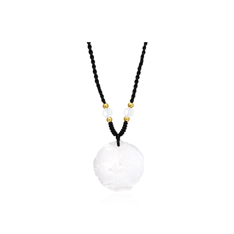 QUIET LOVE Natural Chalcedony Pendants Unisex-3