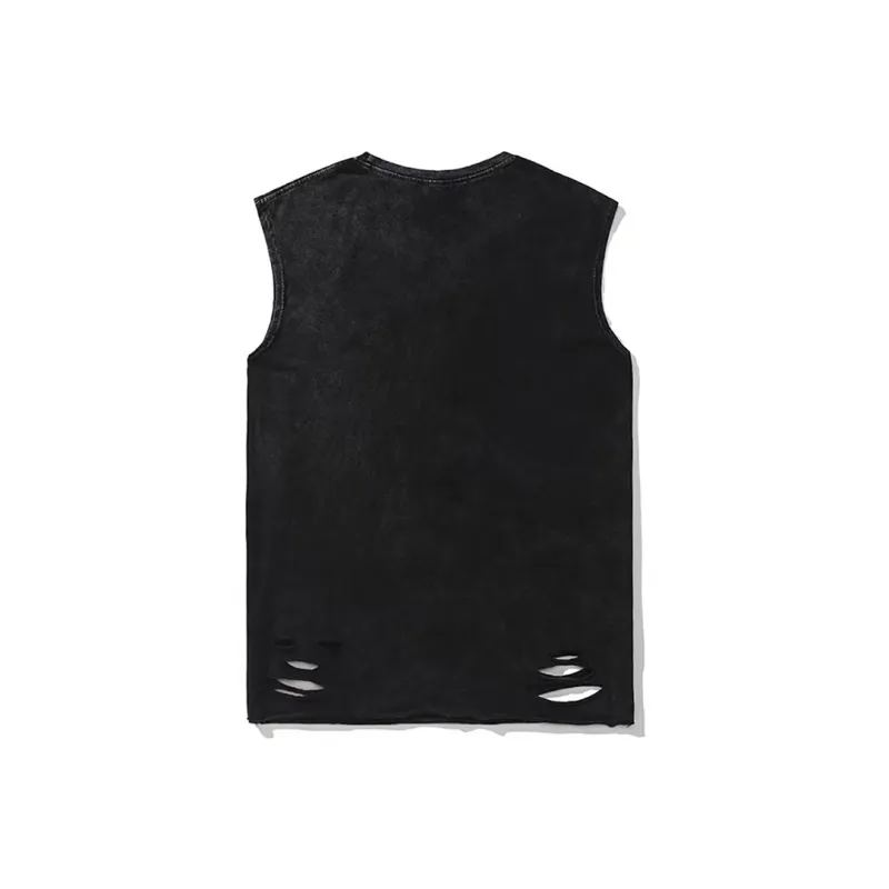 MUSCLETECH Tank Tops Unisex Washed Black-2