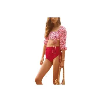 Atlantic Beach SS25 Two Piece Swimsuit Women's Cranberry Red