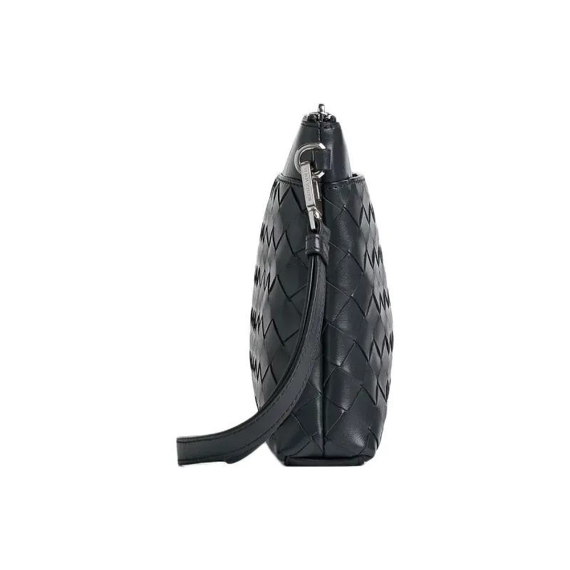 Bottega Veneta Intrecciato Cow Leather Clutch Men's Slate-2