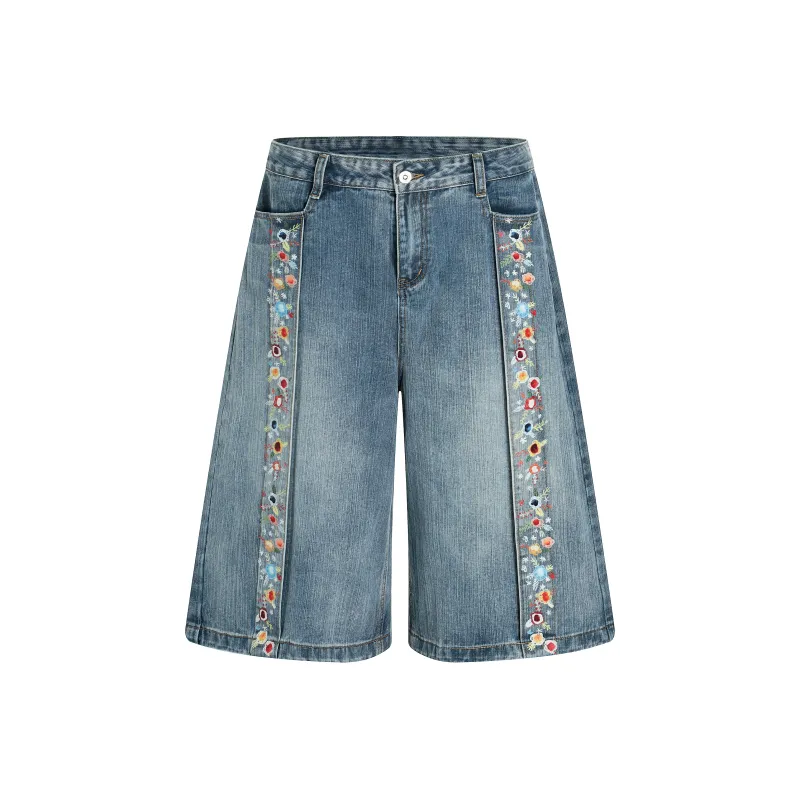 HEIYIXIANSHENG Denim Shorts Unisex-0