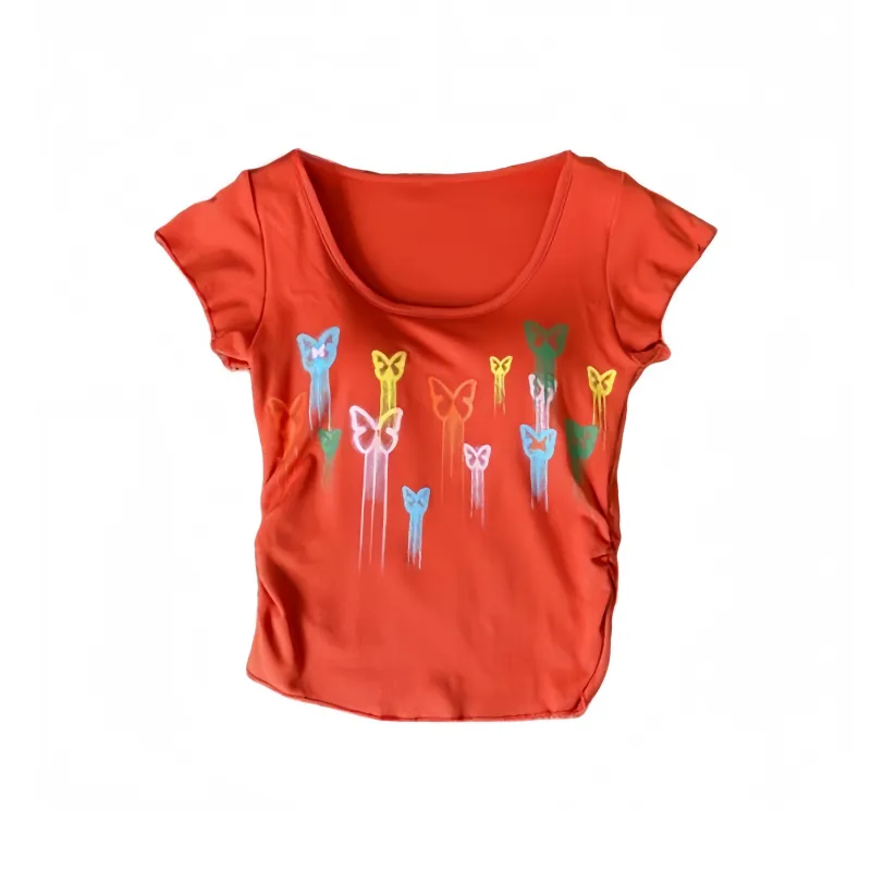 FOCOS STUDIO Flutter Sleeve T Shirt Women's-14
