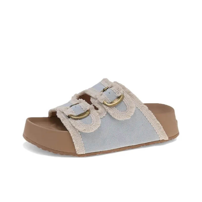 N6N8 Slide Slippers Women's Yellow, Ecru, Sky Blue-8