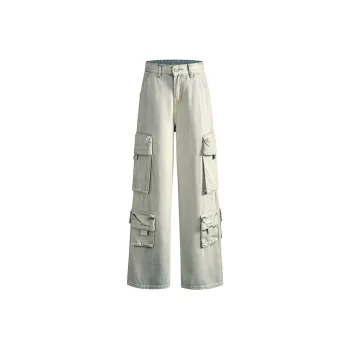 CASAMIA Casual Pants Unisex Washed White