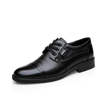 KACHILANG Men's Casual Shoes Men Low Top Black