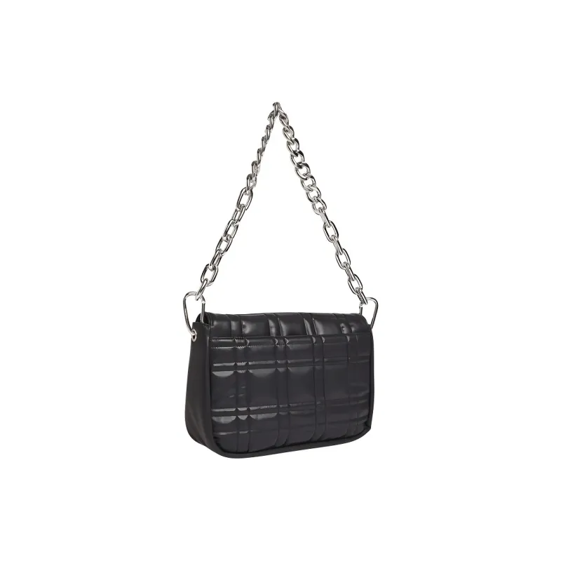 CALVIN KLEIN Artificial Leather Shoulder Bag Women's Black-1