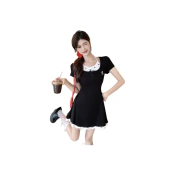 XIANSINIAO Short Sleeved Dress Women's