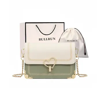 Bullrun Cow Leather Shoulder Bag Women's Matcha Green