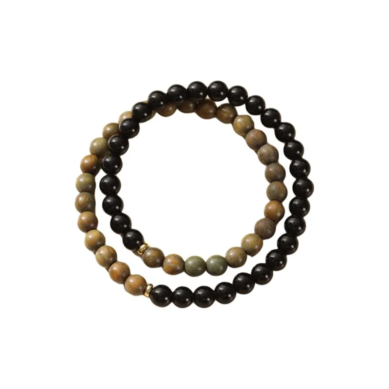 HANCANG Green Sandalwood Bracelets Unisex-0