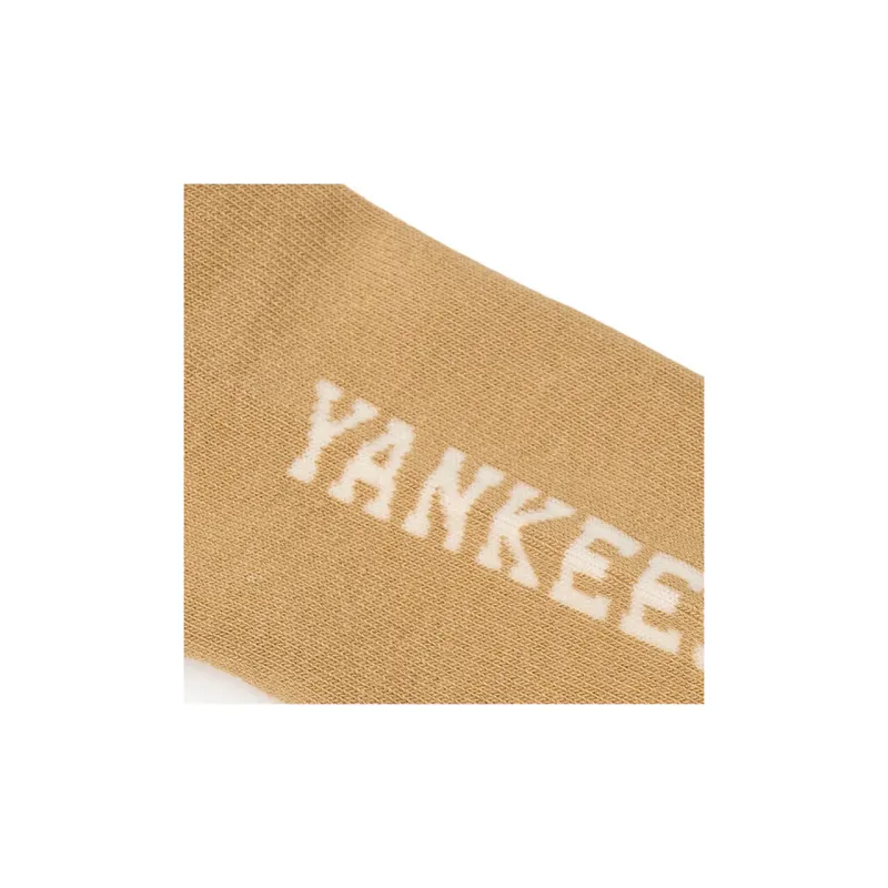 MLB New York Yankees Mid Calf Socks Unisex 1 Pack Beige-1