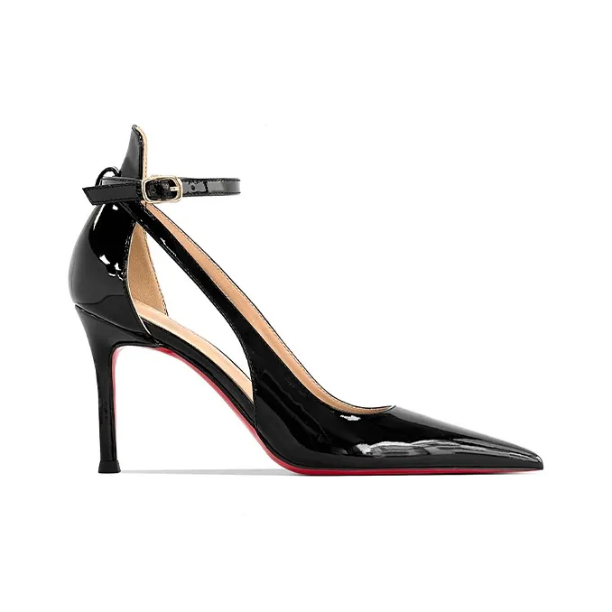 GOSO Slim Heel High Heels Women's Black-3