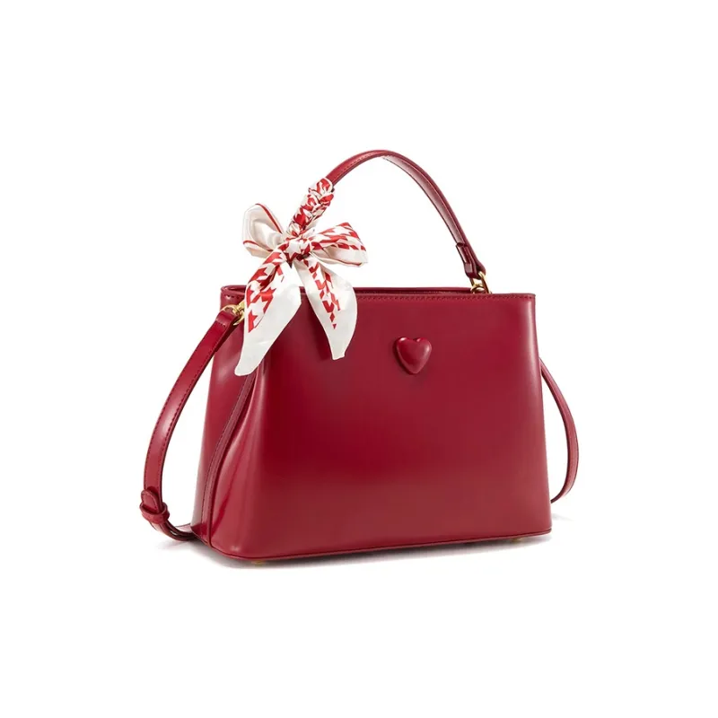 CLEVER& KETCH PU Handbag Women's Red-1