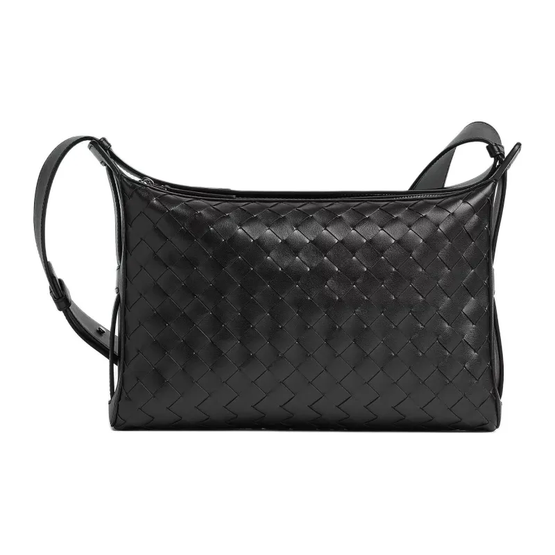 Bottega Veneta Calfskin One Shoulder Handbag Women's Black-0