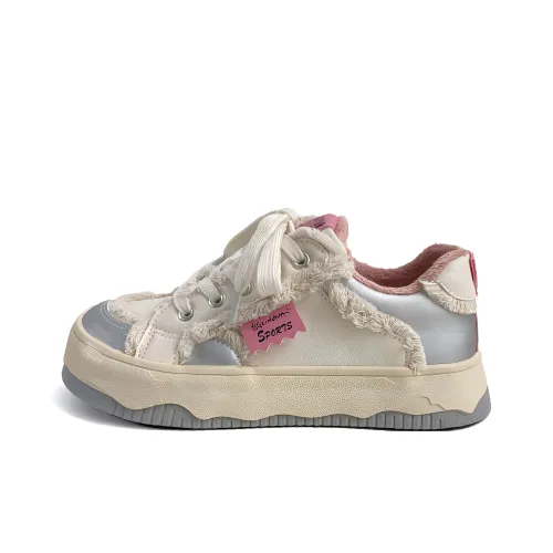 City Camel Low Top Canvas Shoes Women's Beige Pink