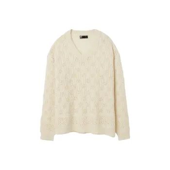 David Sylvia Knitwear Women's Ecru
