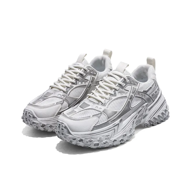 TEXWOOD Slip Resistant Coverage With Impact Resistance Low Top Chunky Sneakers Men's Box-11