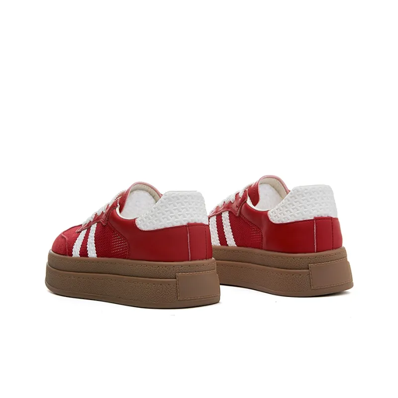 APRHE Slip Resistant, Abrasion Resistant, Breathable, Height Increasing Low Top Skateboard Shoes Women's-10
