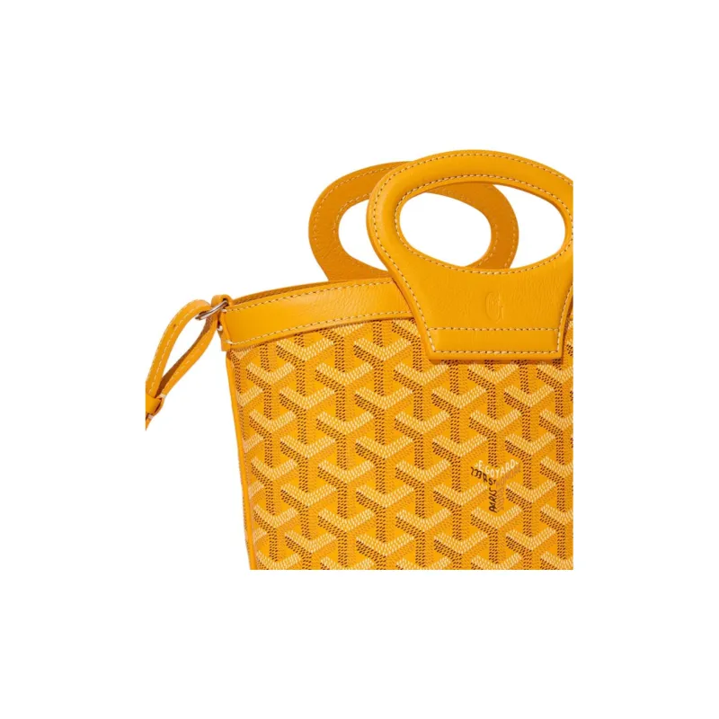 GOYARD Canvas One Shoulder Handbag Mini Women's Yellow-3