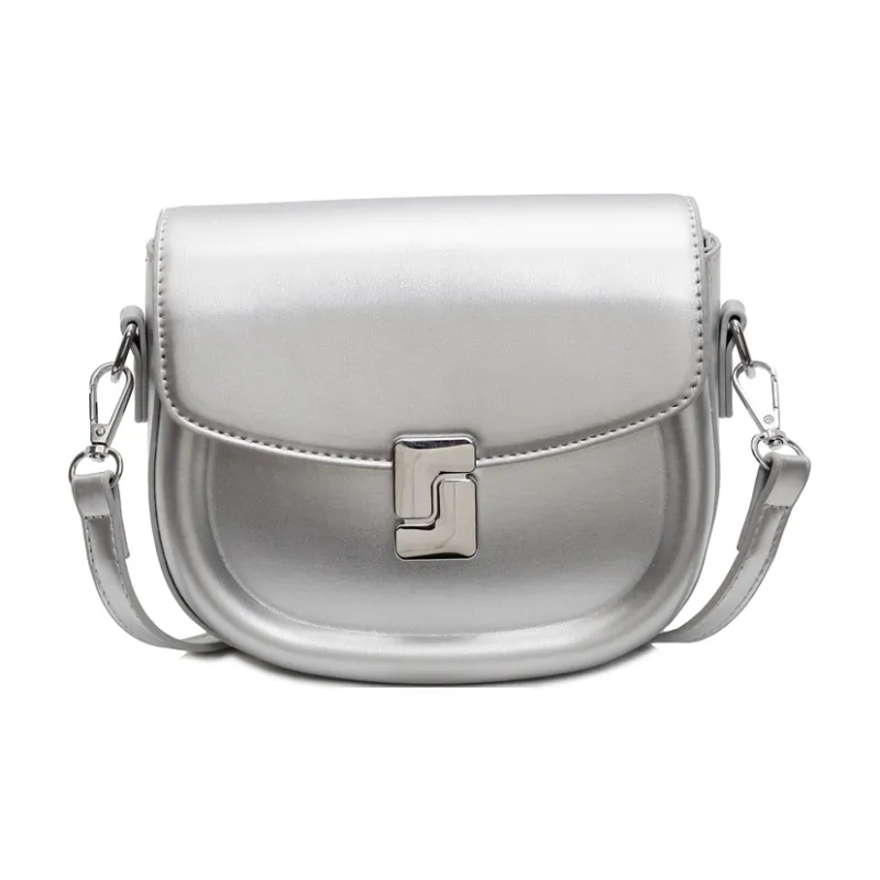 TOUTSEUL YOLO PU Shoulder Bag Women's Beige/Silver/Black/Khaki-5