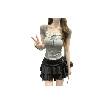 Mu Xiao Xin T Shirts Women's Gray