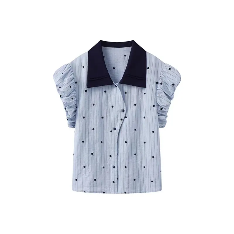 ABCMININ Shirts Women's Blue-0