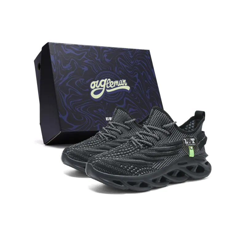 OUGLEMEN Cushioning, Slip Resistant, Abrasion Resistant Coverage Low Top Casual Shoes Men's Box-3