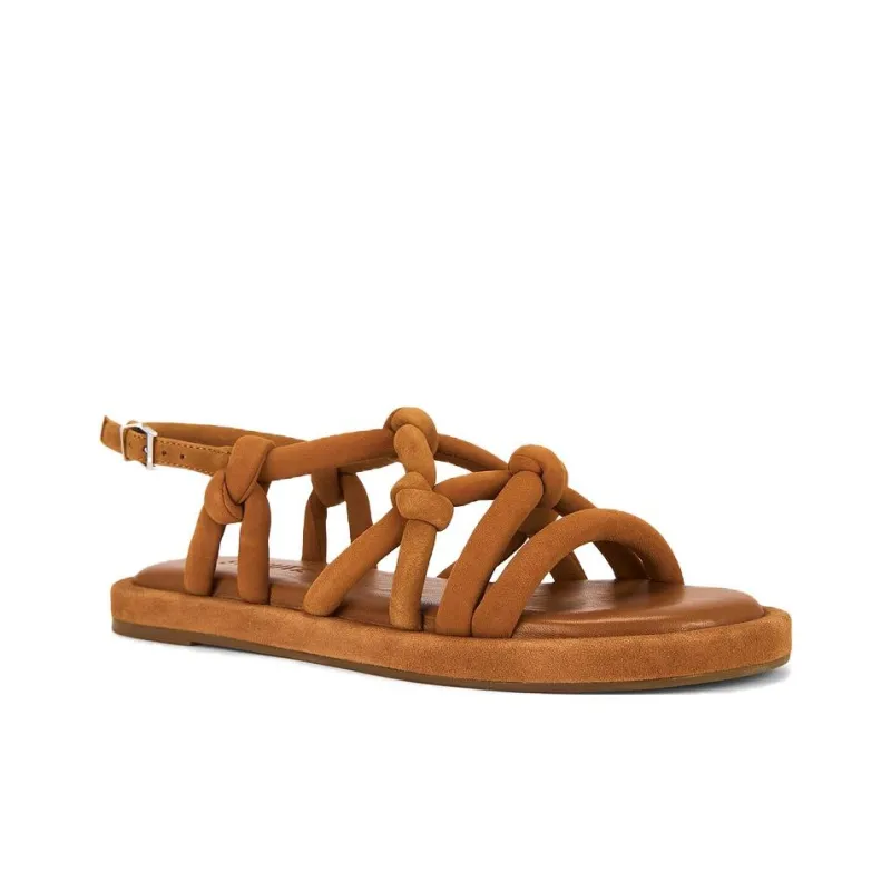 Schutz One Strap Sandals Women's Brown-2