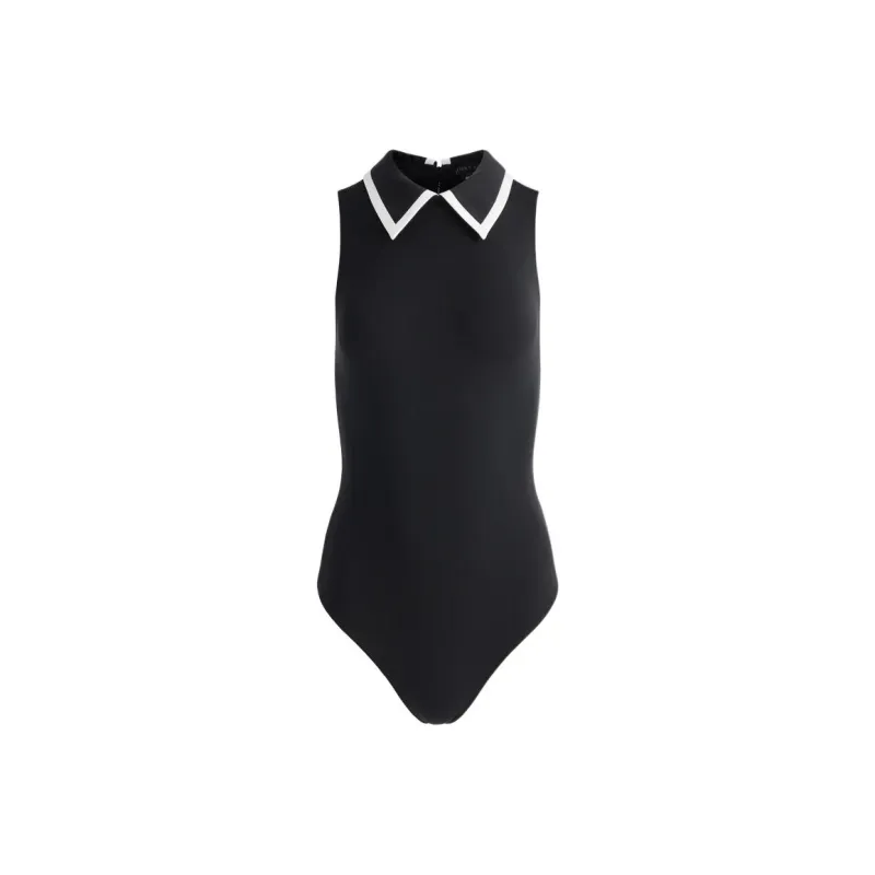 ALICE+OLIVIA Bodysuits Women's Black/Gray White-0