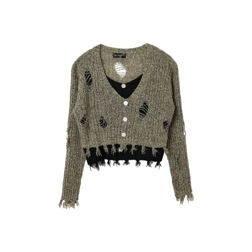 David Sylvia Knitwear Women's Khaki