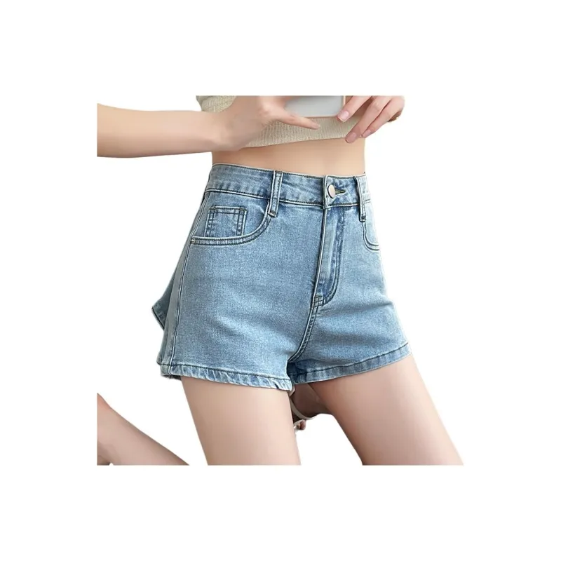 Mu Xiao Xin Denim Shorts Women's-7