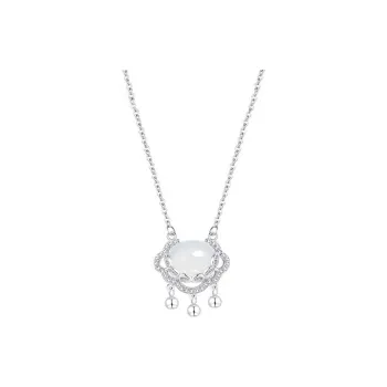 GUDUD White Jade Bodhi Necklaces Unisex