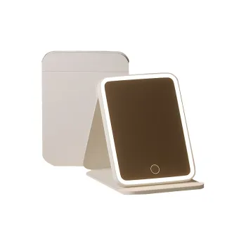 Gentle Welcome LED Tricolor Dimming Foldable Make Up Mirrors Dressing & Grooming