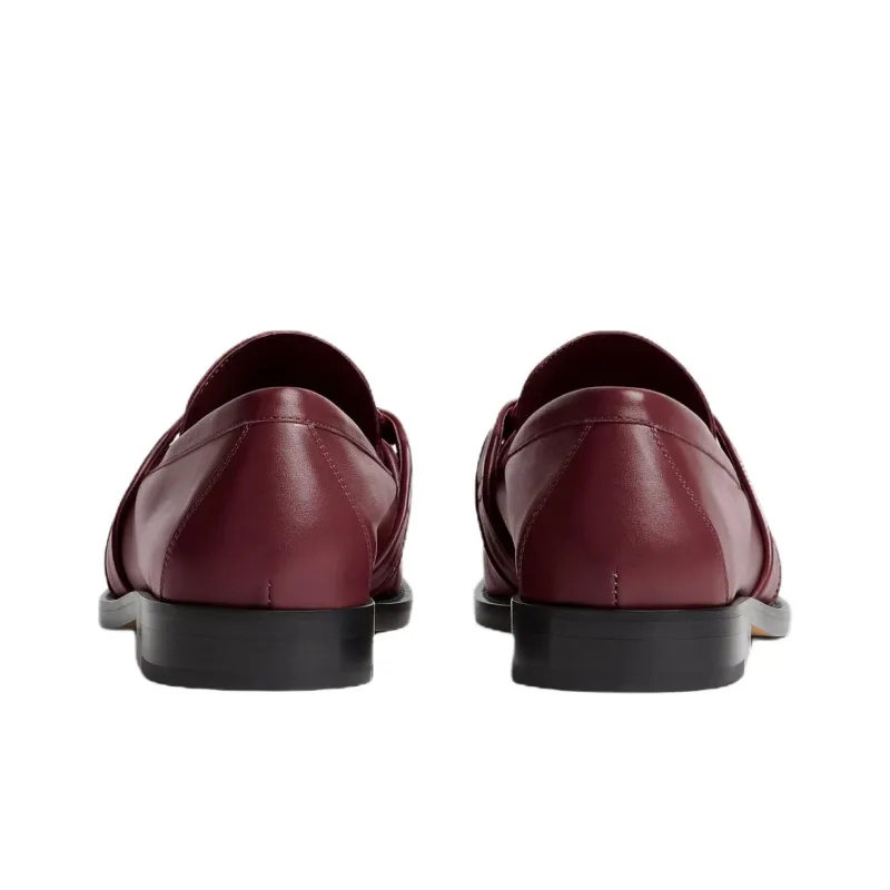 Bottega Veneta Astaire Loafers Women's Burgundy-4