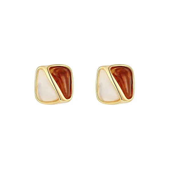 DAWO 925 Sterling Silver Stud Earrings Women's-0