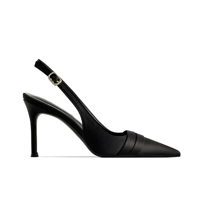 GOSO Slim Heel High Heels 8CM Women's Black-1