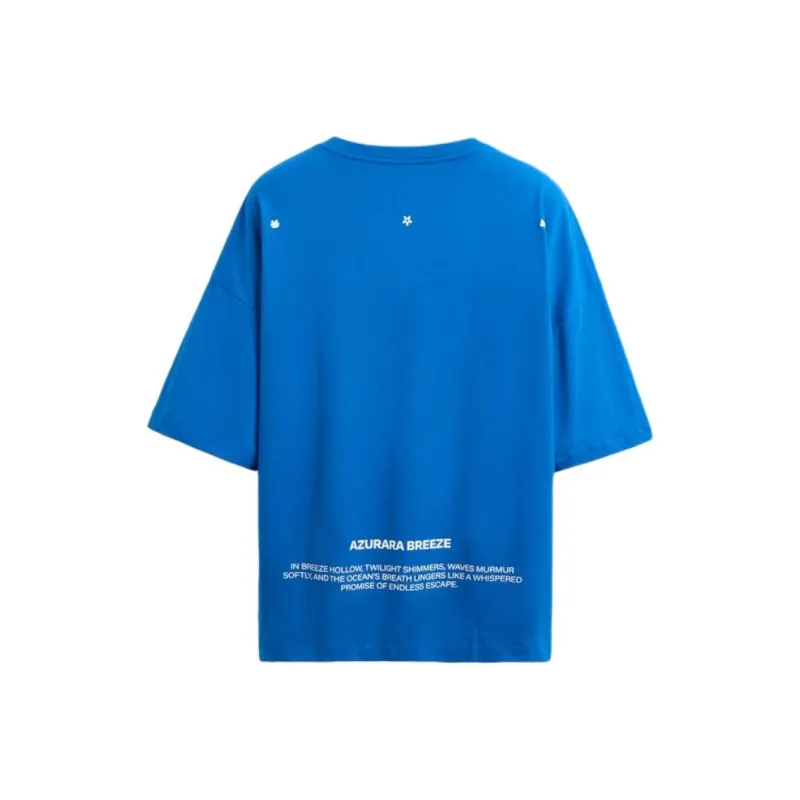 ZARA T Shirts Men Dark Blue-1