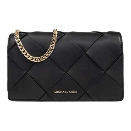MICHAEL KORS Leather Shoulder Bag Women's Black