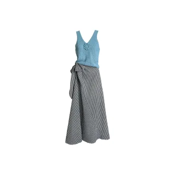 Mu Xiao Xin Two Piece Skirt Sets Women's