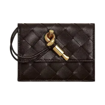 Bottega Veneta Andiamo Series Lambskin Card Holder Women's Candy Color
