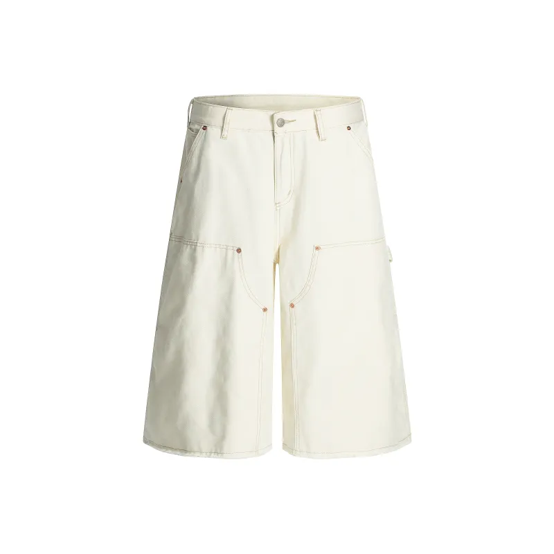 STRUCKCOOL Cargo Shorts Unisex White-0