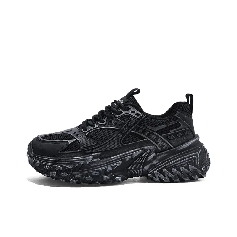 TEXWOOD Slip Resistant Coverage With Impact Resistance Low Top Chunky Sneakers Men's Box-1