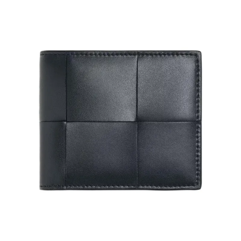 Bottega Veneta Calfskin Wallet Men's Slate Wood Color-0