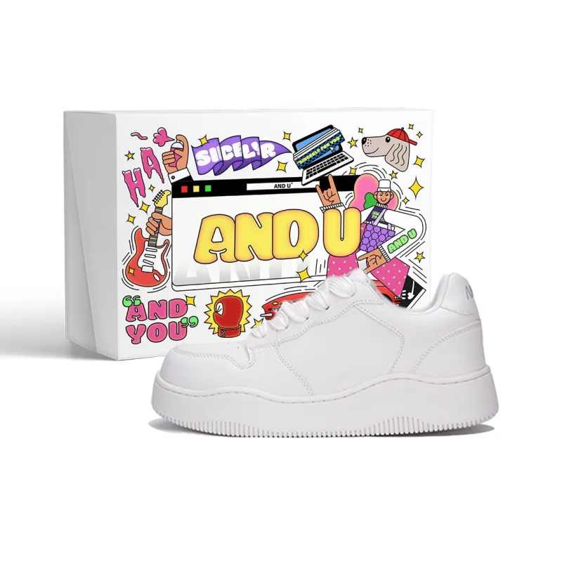 AND U Slip Resistant Cushioning, Abrasion Resistant, Height Increasing Low Top Skateboard Shoes Unisex-6