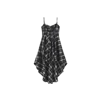 A11·N22 Slip Dresses Women's Black Plaid