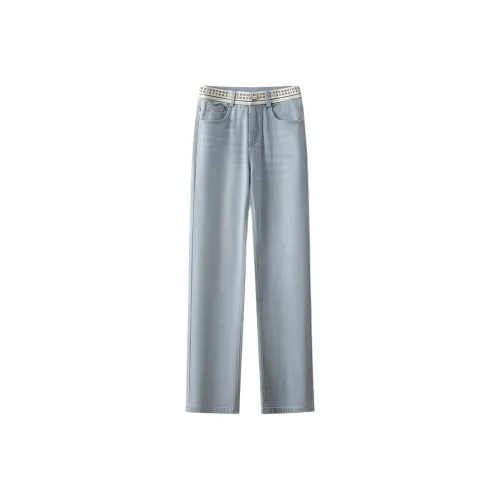 LUYOUYE Jeans Women's Light Blue