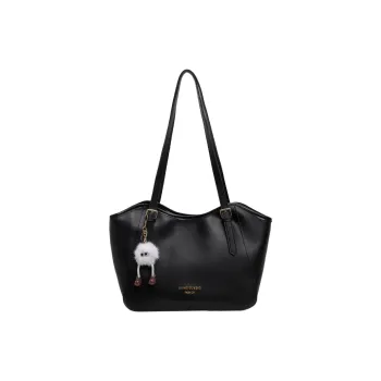 RIVMIND PU Tote Bag, Shopping Bag, Shoulder Bag Women's Black/Beige/Coffee/Brown