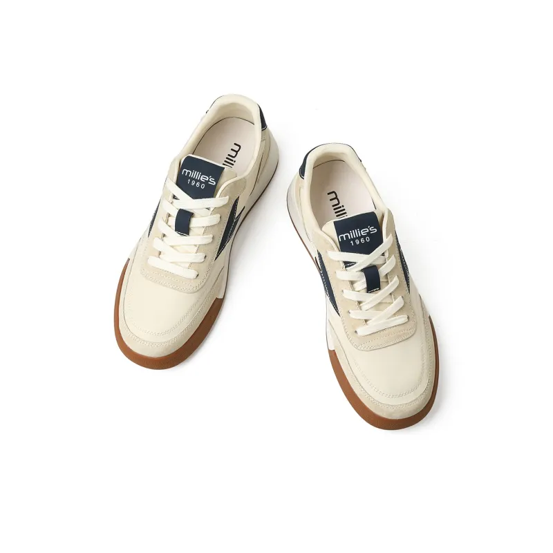 MILLIE'S Low Top Casual Shoes Men's Beige Blue-2